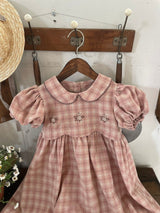 Tua Embroidered Check Dress