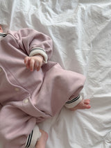 Soft Terry Polo Romper_Pink