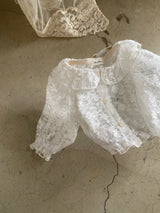 Lace Frill Neck Cardigan