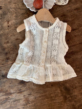 Audrey Lace Baby Vest