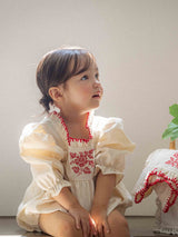 OZ Embroidery Romper_ Cream