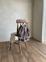 Clara Check Dress Romper _Brown