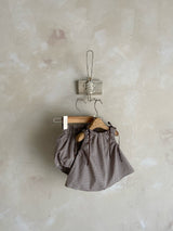 Bongbong Check Top & Bloomer Set