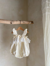 Liora Lace Ruffle Romper