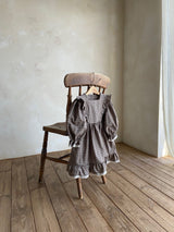 Clara Check Dress _Brown