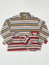 Mitte Multi-Stripe Adult Polo Top _2Colours
