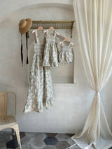 Green Veil Embroidered Dress