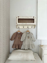 Olivia Embroidered Dress_Brown