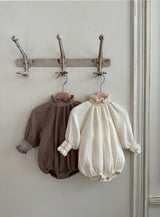 Monbebe J Smock Romper_Mocha Brown