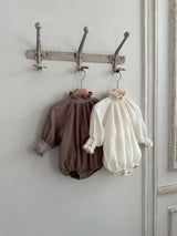 Monbebe J Smock Romper_Mocha Brown