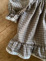 Clara Check Dress _Brown