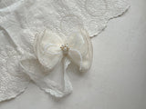 Gold Pearl Ribbon Headband