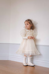 Eloise Organza Dress_ Cream