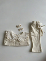Ribbon Skort Leggings _Cream