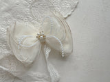 Gold Pearl Ribbon Headband