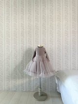 Sasha Ribbed Tulle Dress_Dusty Pink