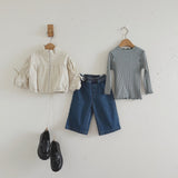 Cotton Rib Frill Baby T shirts_2Colours