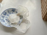 Gold Pearl Ribbon Headband