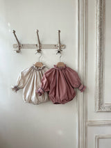 Ayla Smocked Corduroy Romper_ 2 Colours