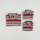 Mitte Multi-Stripe Polo Top_Brick