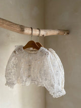 Lace Frill Neck Cardigan