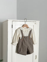 Windowpane Check Overall Shorts