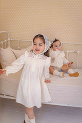 Ellie Cream Smock Dress