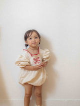 OZ Embroidery Romper_ Cream