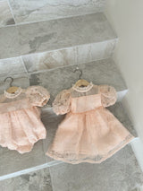 Rosely Tulle Romper _Pink