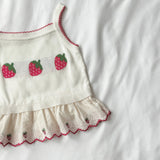 Strawberry Pop Sleeveless Knit Top