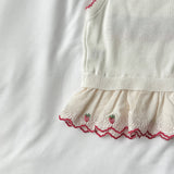 Strawberry Pop Sleeveless Knit Top