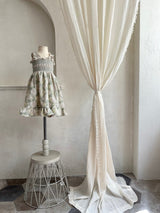 Green Veil Embroidered Dress