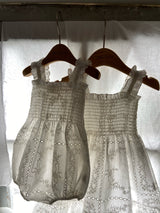 Amelia Romper _White