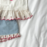 Strawberry Pop Sleeveless Knit Top