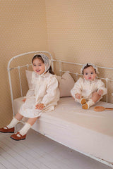 Ellie Cream Smock Dress