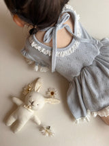 Monbebe Lumi Pointelle Dress Romper _2Colours