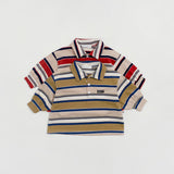 Mitte Multi-Stripe Polo Top_Olive