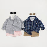 Logan Check Shirts_Navy Check