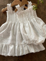 Amelia Romper _White