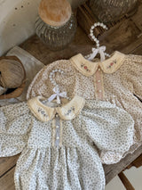 Mimosa Floral Romper _Pink