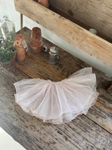 Pearl Mesh Lace Skirt _Pink