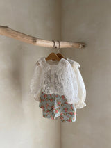 Lace Frill Neck Cardigan