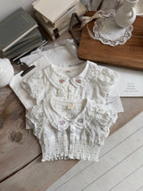 Luna Floral Bolero Blouse_ Purple