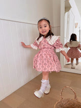 Haro Pink Floral Blouse & Skort Set