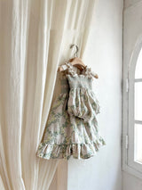 Green Veil Embroidered Romper