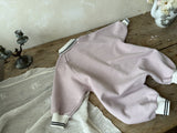 Soft Terry Polo Romper_Pink