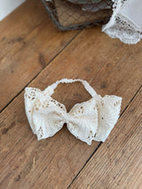 Flower Lace Bow Headband