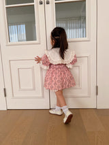 Haro Pink Floral Blouse & Skort Set