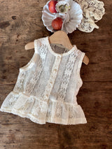 Audrey Lace Baby Vest
