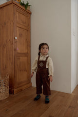Nanette Embroidered Corduroy Overalls